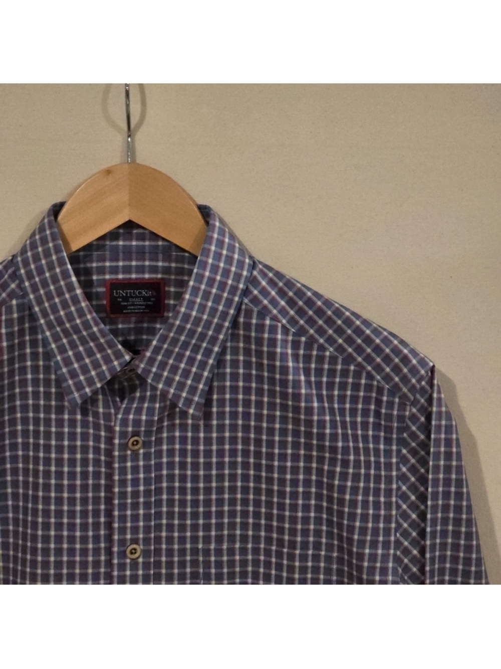 UNTUCKit Wrinkle Free Slim Fit Button Down S
